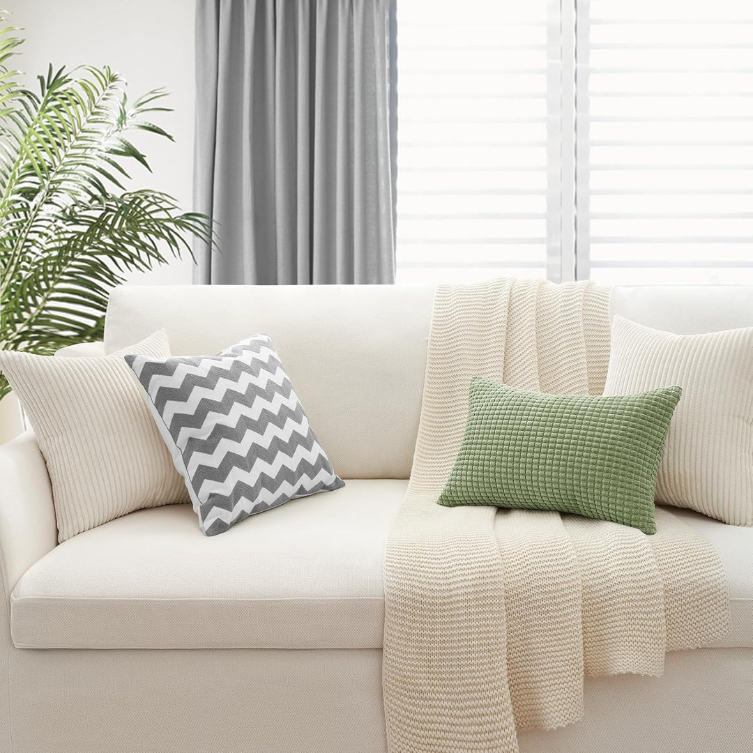 Topfinel 4er Set Samt Kissenbezug Kissenhülle Kopfkissenbezug Dekorative Dekokissen Couchkissen Deko