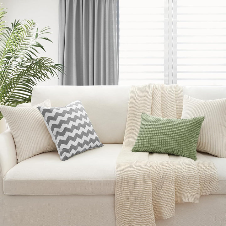 Topfinel 4er Set Samt Kissenbezug Kissenhülle Kopfkissenbezug Dekorative Dekokissen Couchkissen Deko
