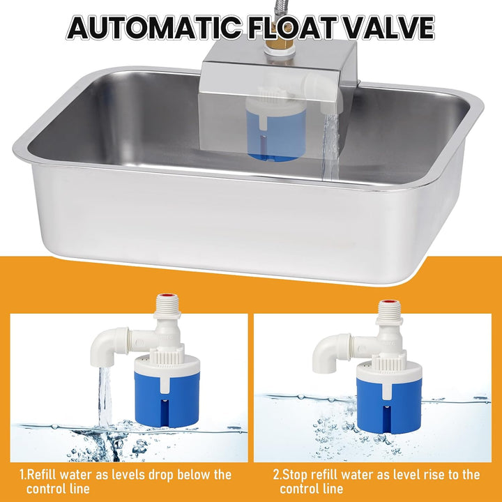 Automatischer Hundewasserspender für Grosse Hunde, Erhöhter Hundewassernapf mit Ständer, 11L Edelsta