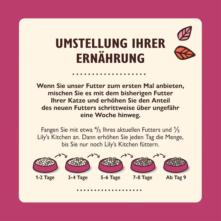 Lily’s Kitchen Vollwertnahrung Nass Katzenfutter für ausgewachsene Katzen 19 Schalen (19 x 85g) Gefl