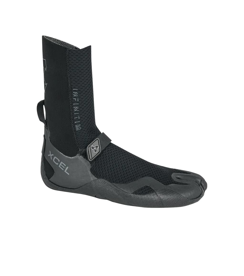 XCEL 5mm Split Infiniti Neopren Schuhe 2021 Schwarz US8, Schwarz US8