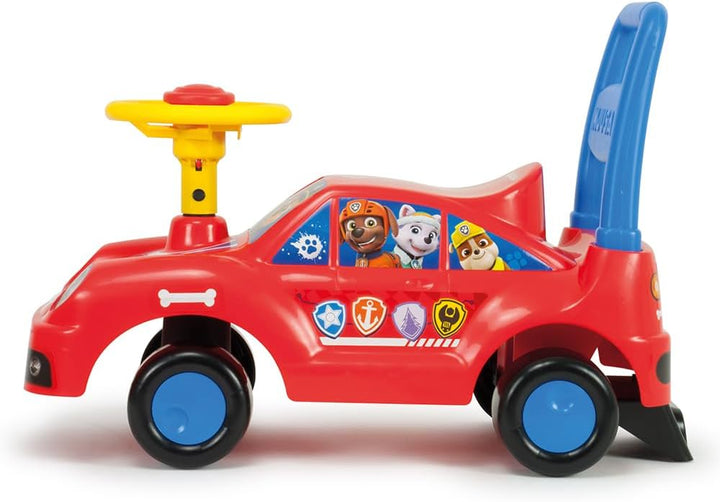Rutscher mit Hupe für Kinder ab 1 Jahr Pushtoy Racing Car Paw Patrol Chase + Marshall Lenkrad + Hupe