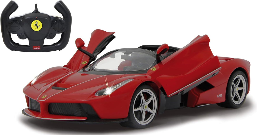 JAMARA 405150 - Ferrari LaFerrari Aperta 1:14 27MHz Driftmodus - Türen öffnen, offiziell lizenziert,