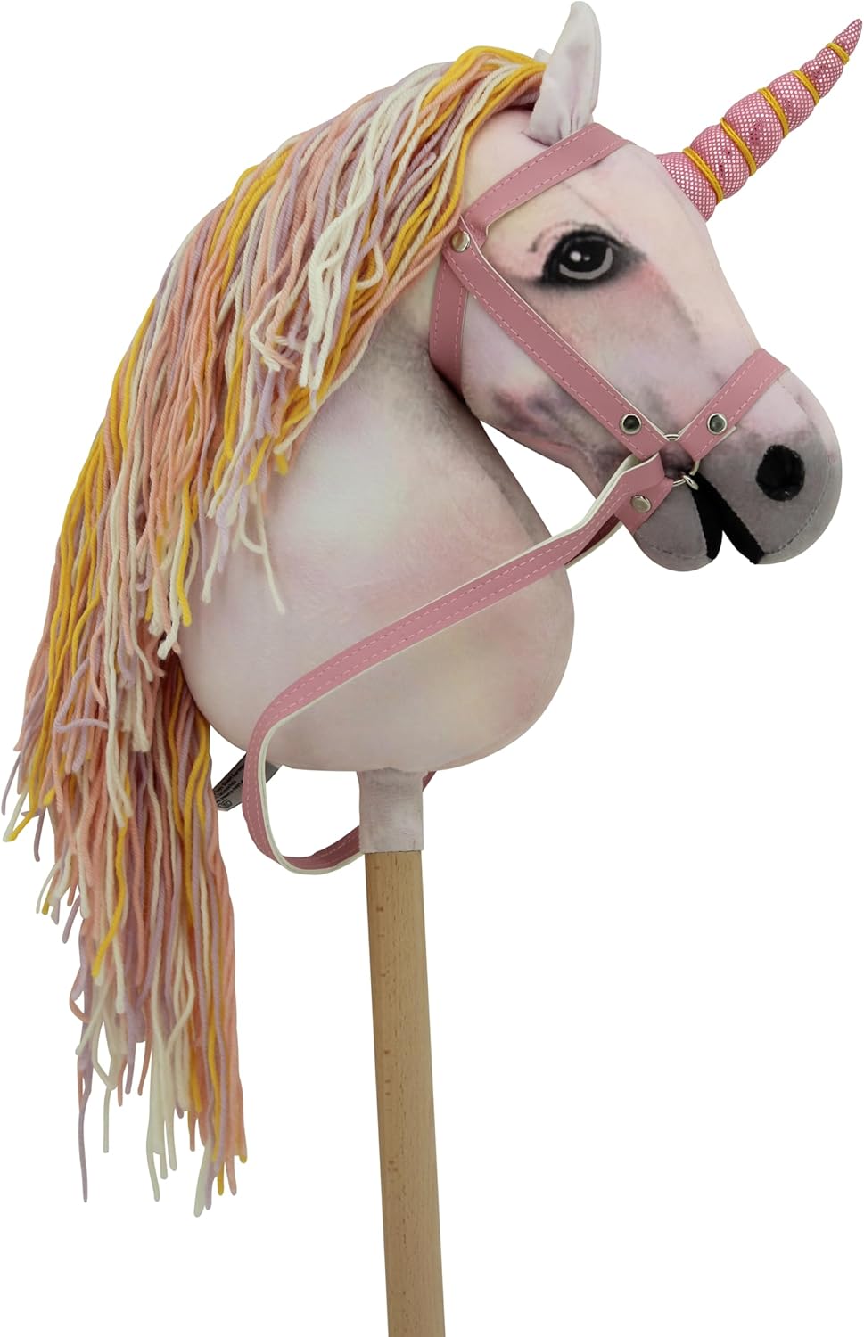Sweety Toys 14514 Hobbyhorse Steckenpferd Einhorn ohne Rollen geeignet für Hobbyhorsing Turniere