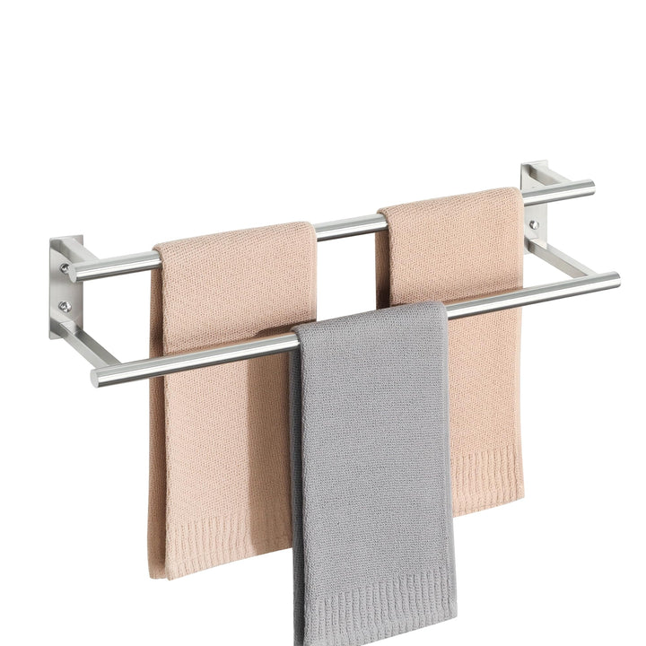 Handtuchhalter Wand, 60CM Doppelter Gästehandtuchhalter,SUS304 Handtuchhalter Edelstahl Gebürstet, H