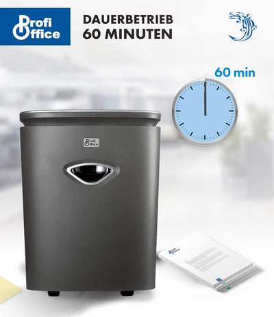 ProfiOffice® Aktenvernichter Alligator 514 CC+, Schredder, Reisswolf, Kreuzschnitt, Partikelschnitt,