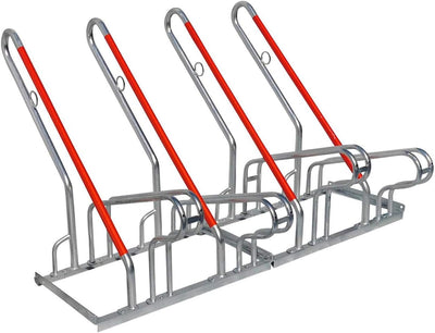 4er Fahrradständer Reihenparker Anlehnparker Anlehnbügel B-Ware mit Diebstahlsicherung 4er Stellplat