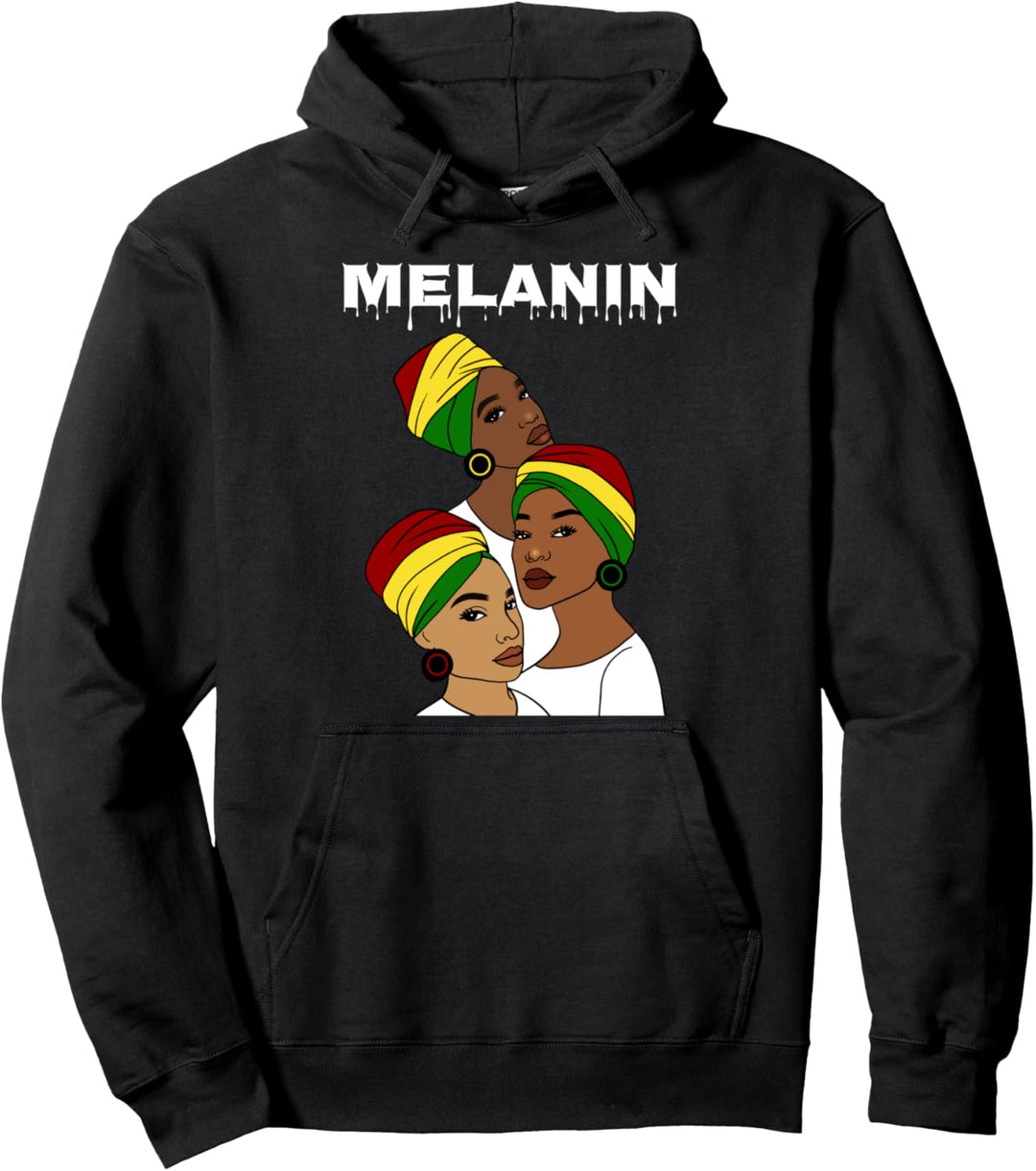 Oheneba: Melanin Afro Pullover Hoodie