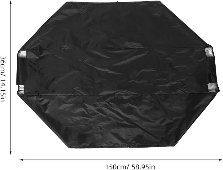 BESPORTBLE Robuste Brennholzregal Abdeckung 150X36X36cm aus Reissfestem Material Schwarze Staubschut