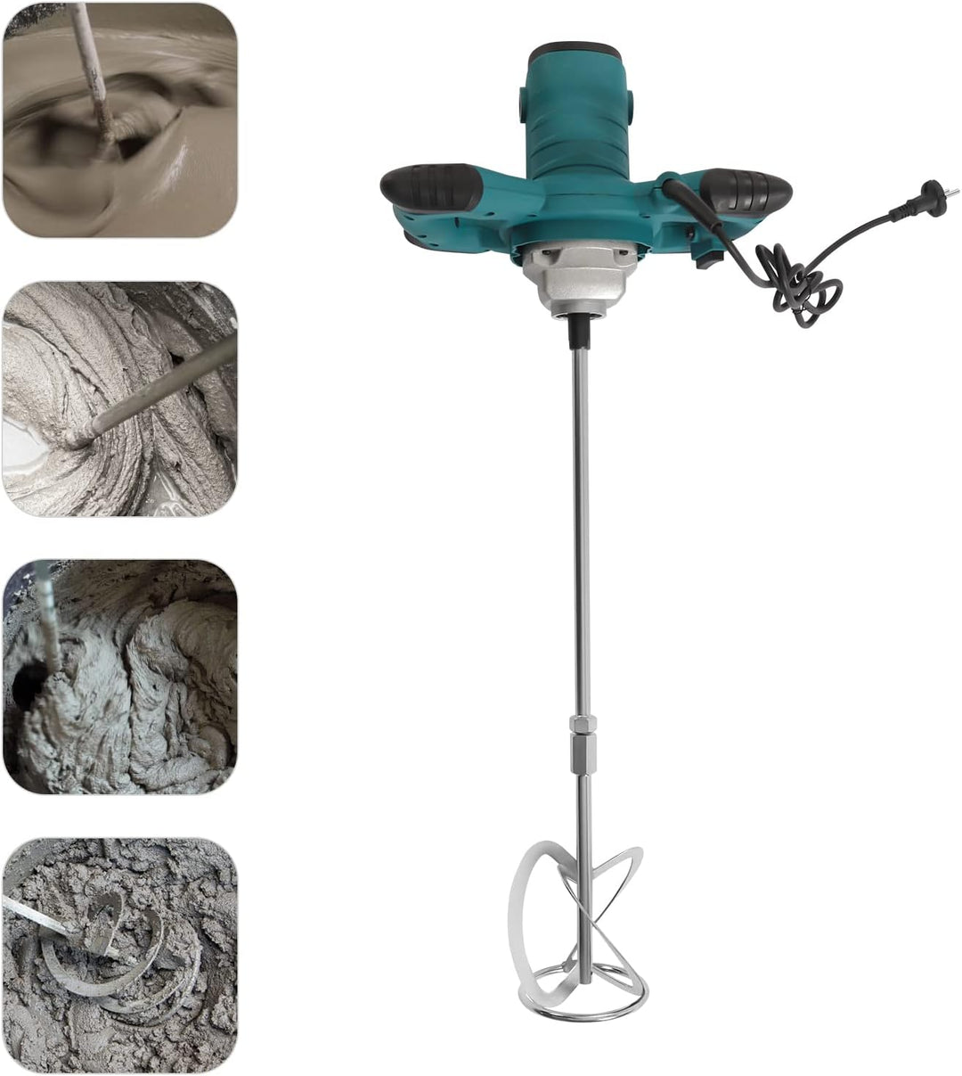 Quirl Mörtelrührer Betonmischer Rührwerk Mörtel Beton Betonrührer Rührgerät Mörtel 2100W Betonmische