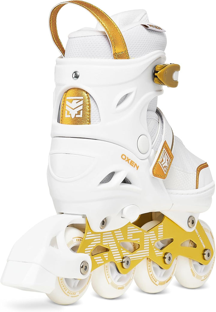 RAVEN Inline Skates Inliner für Kinder und Erwachsene OPTIONAL 2in1 mit Schlittschuhen verstellbar O