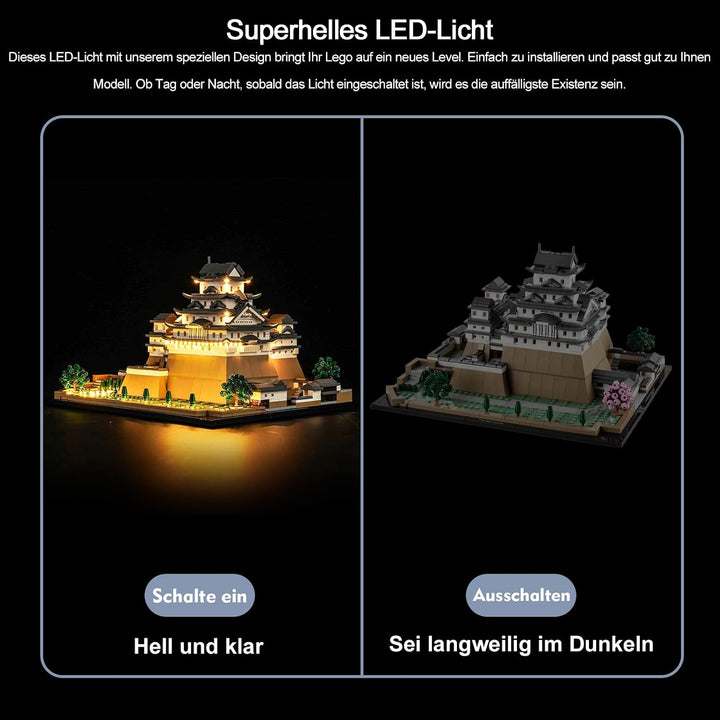 Fernbedienung Licht-Kit für Lego 21060 Himeji Castle (Nicht Lego), Led Beleuchtungs Set für Lego Arc