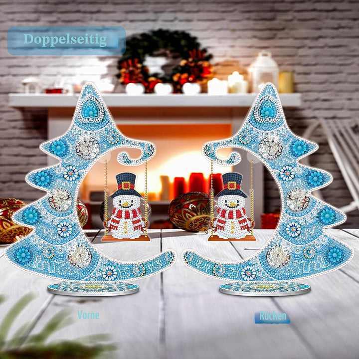 LYLIDIA Diamond Painting Weihnachten Erwachsene Weihnachtsbaum Schneemann Beidseitig DIY 5D Weihnach