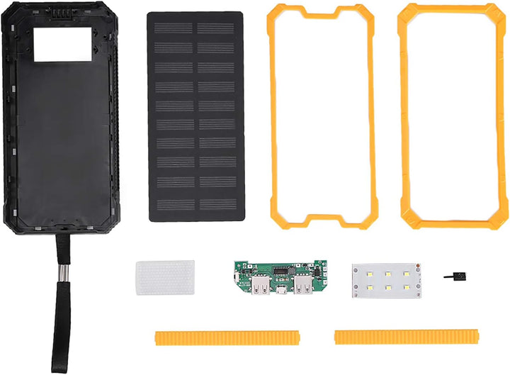 GOTOTOP Solar-Powerbank 20000mAh Mit USB-C PD Schnellladung Externes Ladegerät Tragbar Für Camping U