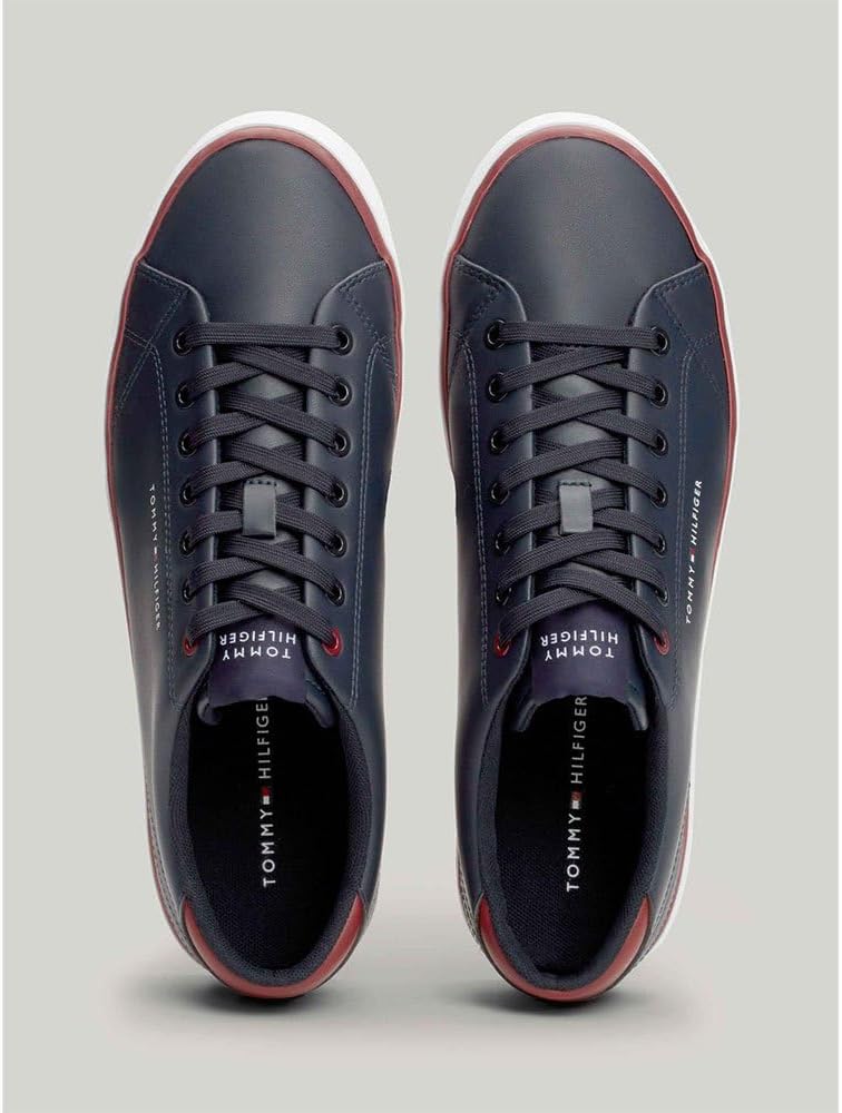 Tommy Hilfiger Herren Vulcanized Sneaker Schuhe 40 EU Blue Desert Sky, 40 EU Blue Desert Sky