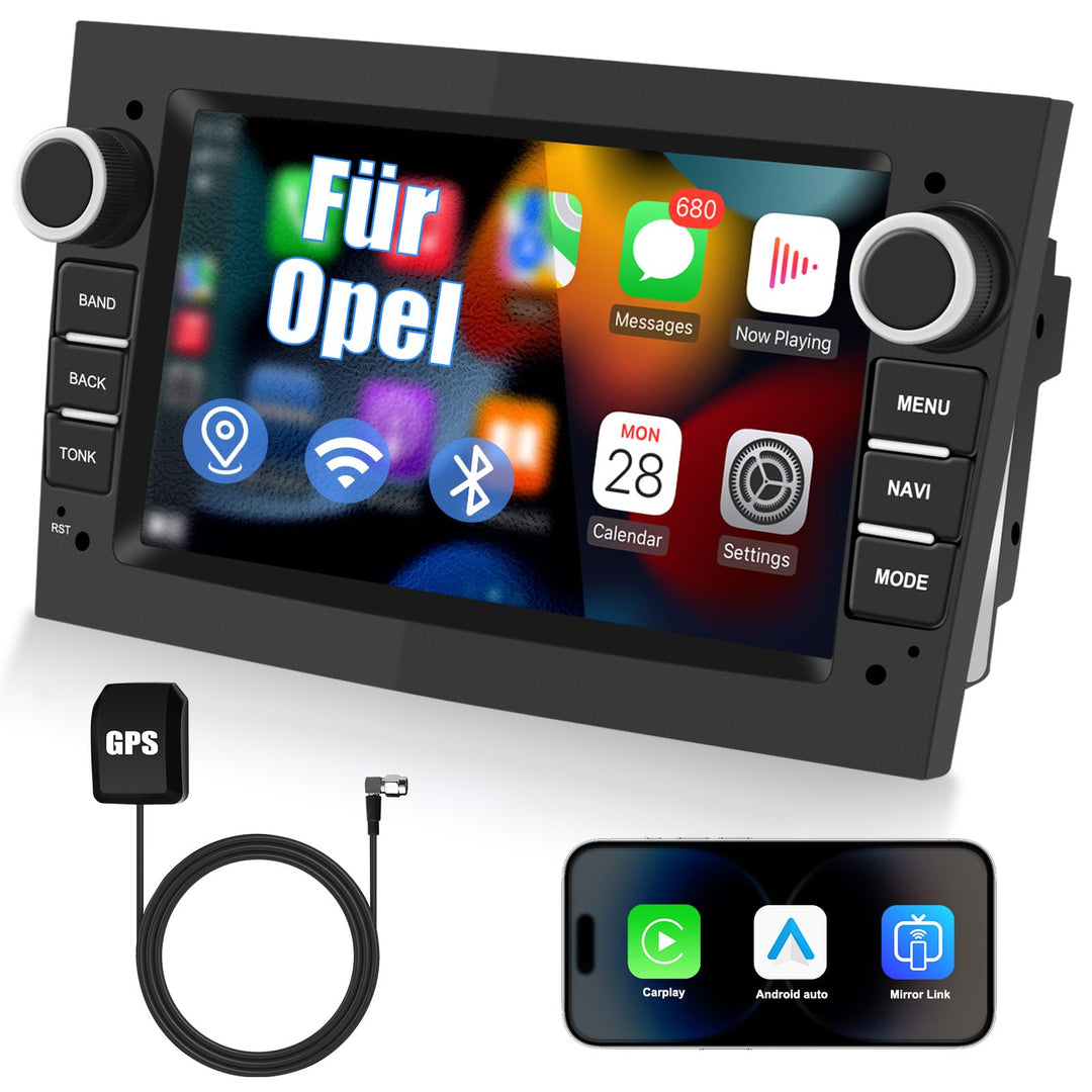 Ledio Bluetooth Autoradio mit Bildschirm für Opel Corsa d Corsa c Astra h Vivaro Zafira b Vectra c,