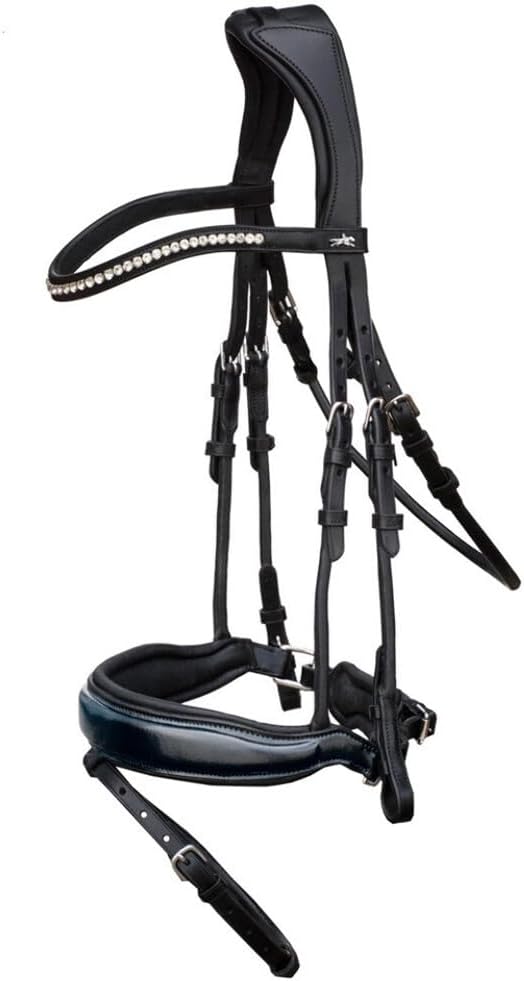 Schockemöhle Malibu Anatomic Snaffle Bridle Schwarz Full Size, Schwarz Full Size