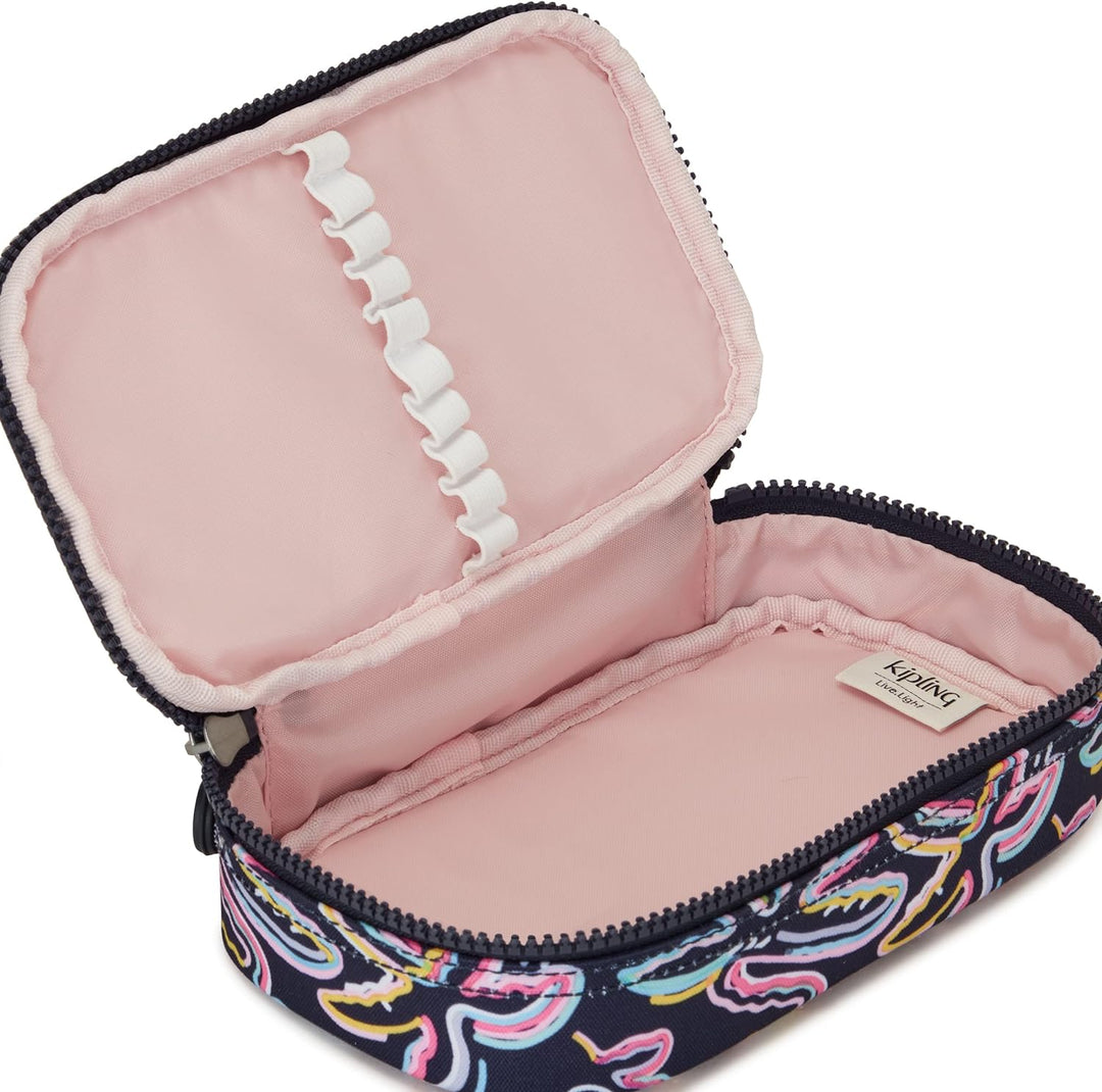 Kipling 50 PENS, Mittelgrosses Federmäppchen Palm Fiesta Prt, Palm Fiesta Prt