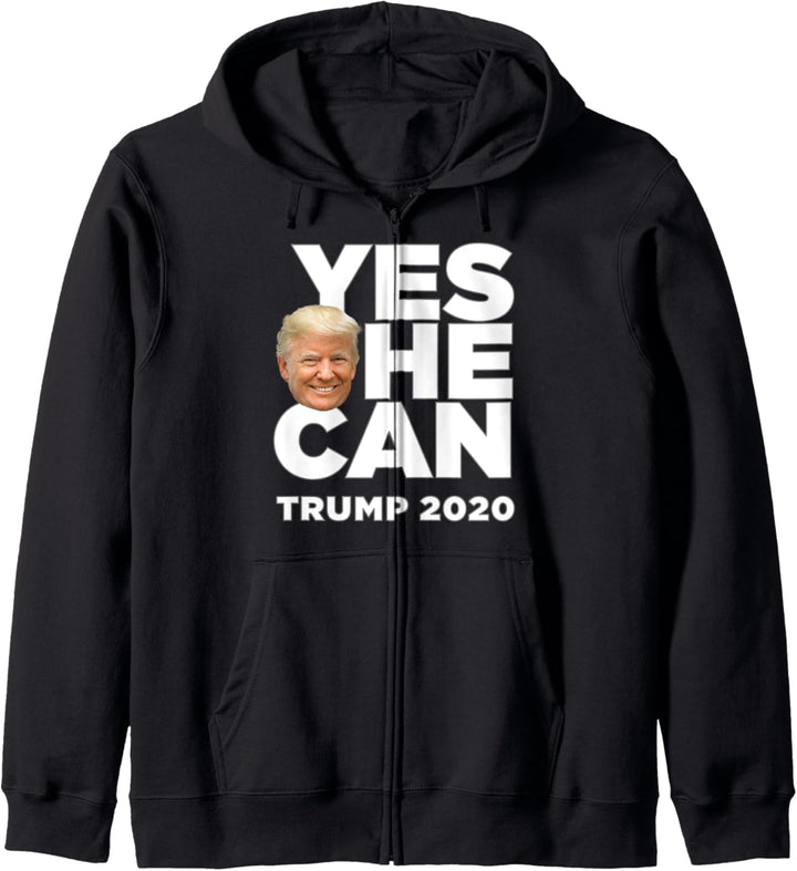 YES HE CAN Trump 2020 Obama Parody Troll Yes We Can Kapuzenjacke