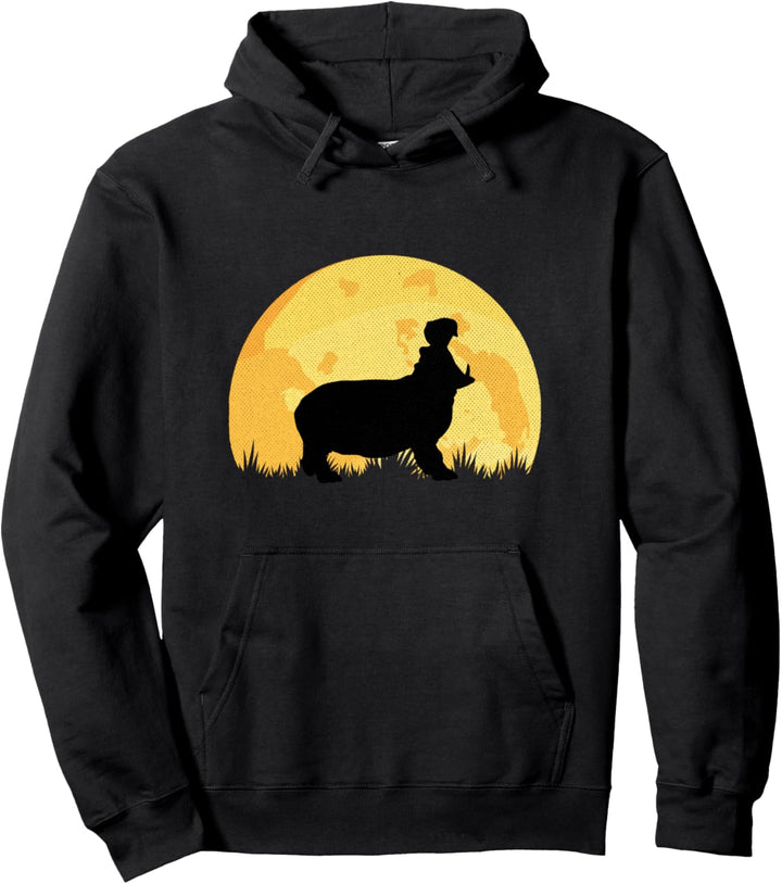 Jungen Nilpferd Geschenk Hippopotamus Pullover Hoodie