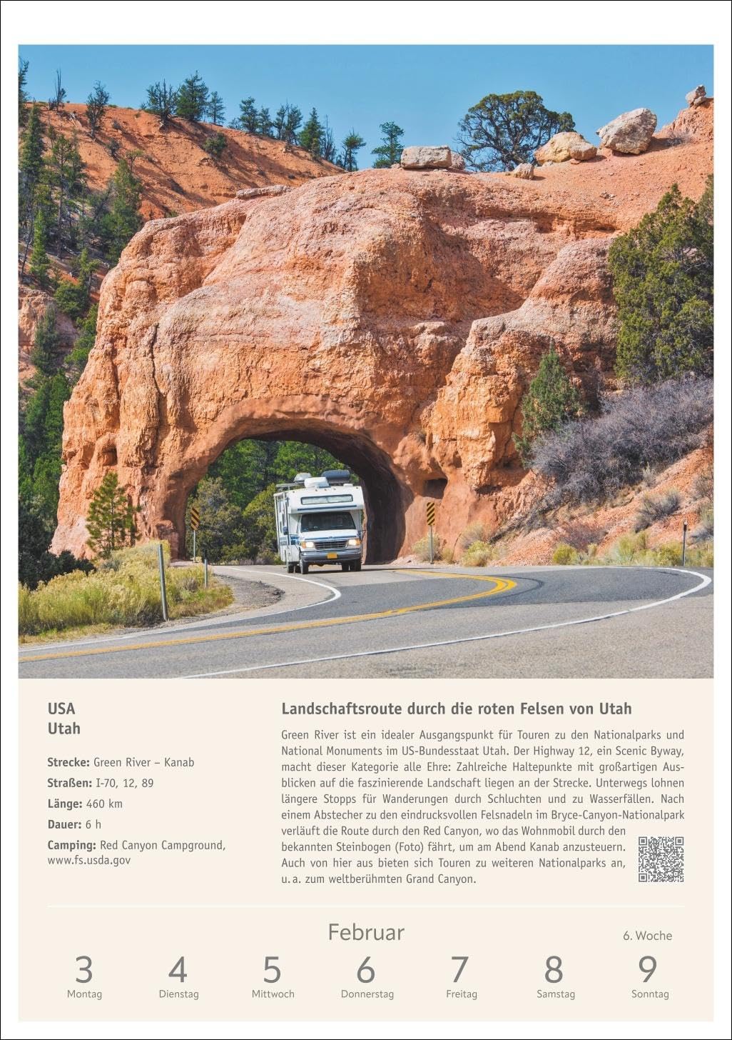 Campinglust Wochen-Kulturkalender 2025 - 53 unvergessliche Touren: Wochenkalender für alle Reise- un