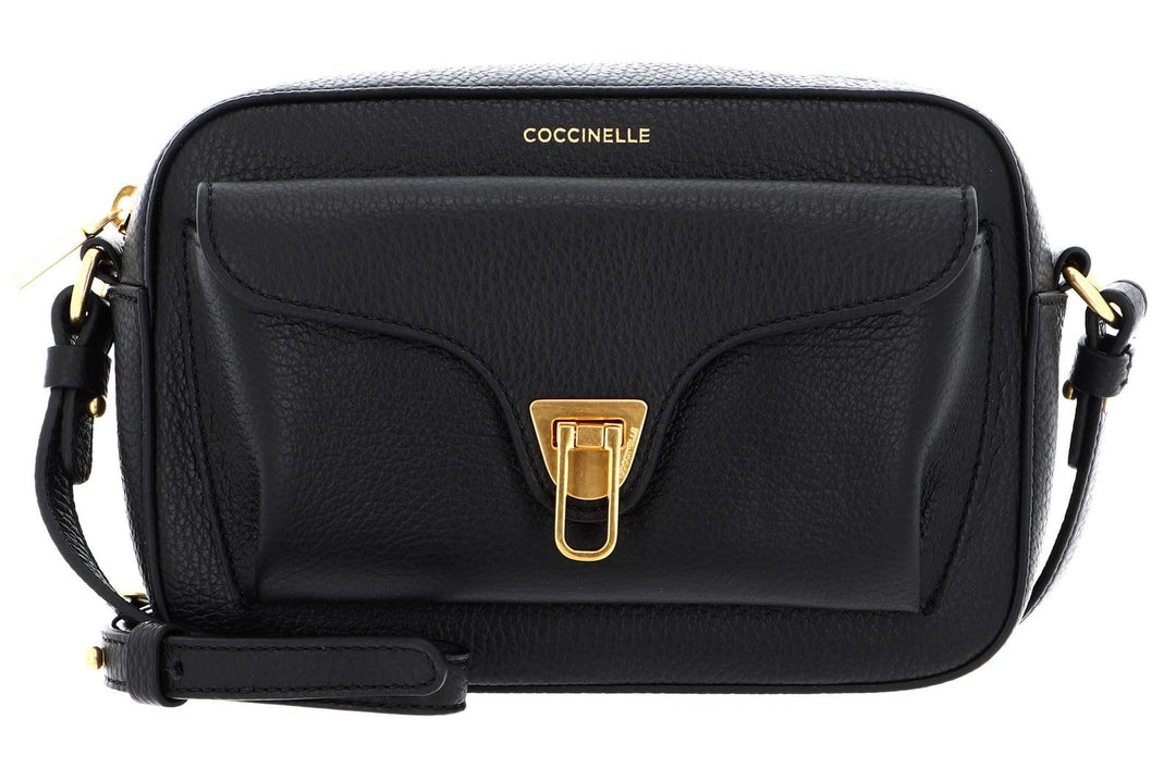 Coccinelle Beat Soft Umhängetasche Leder 21 cm Noir Einheitsgrösse, Noir Einheitsgrösse