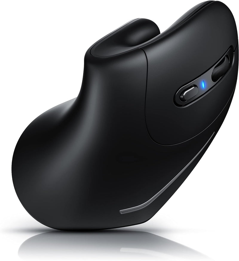 CSL - kabellose Vertikal Maus - Bluetooth + 2,4 GHz Funkmaus - Wireless Vertical Mouse – ergonomisch