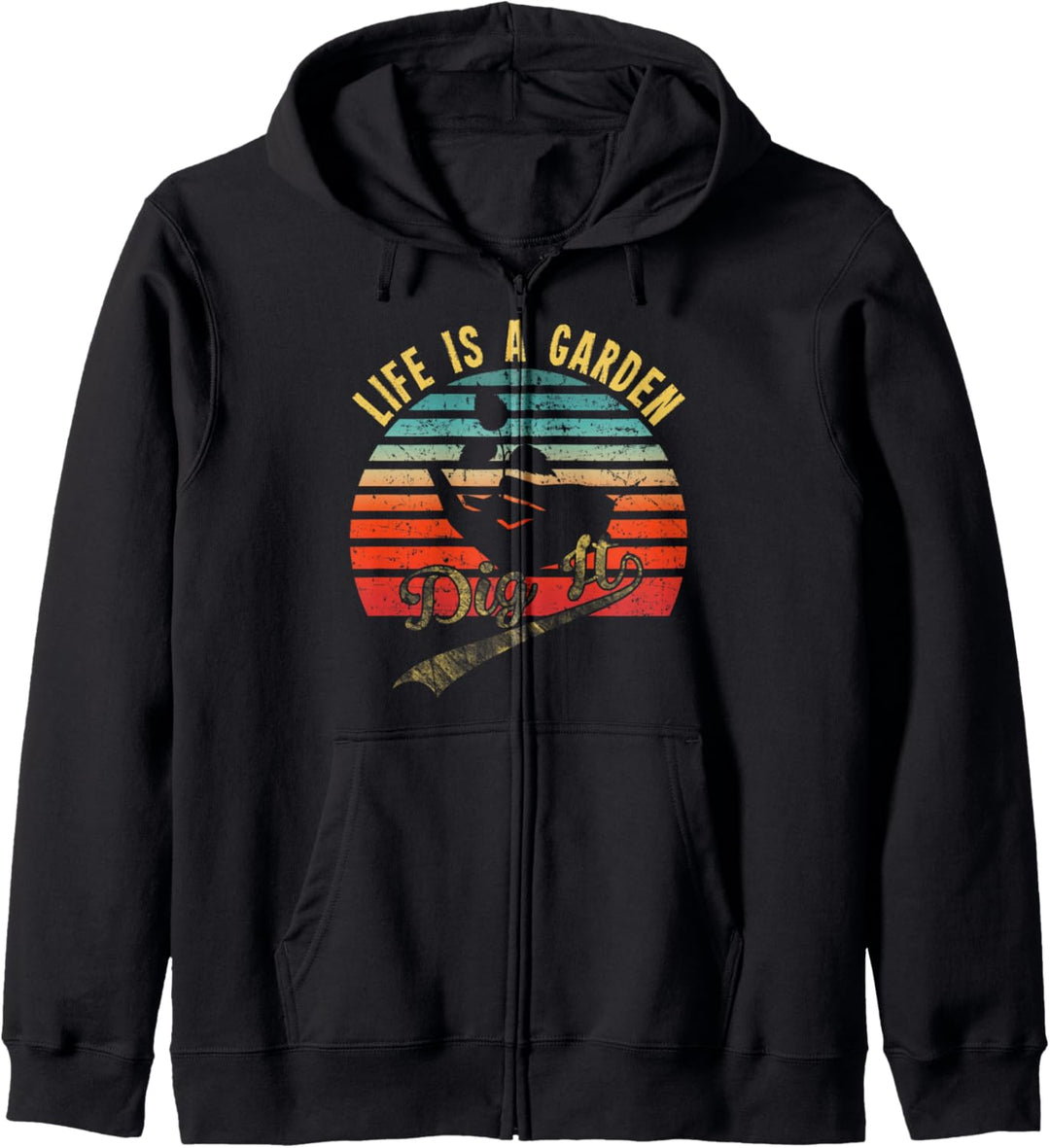 Life is a Garden Dig it Landwirtschaft Trecker Biobauer Kapuzenjacke