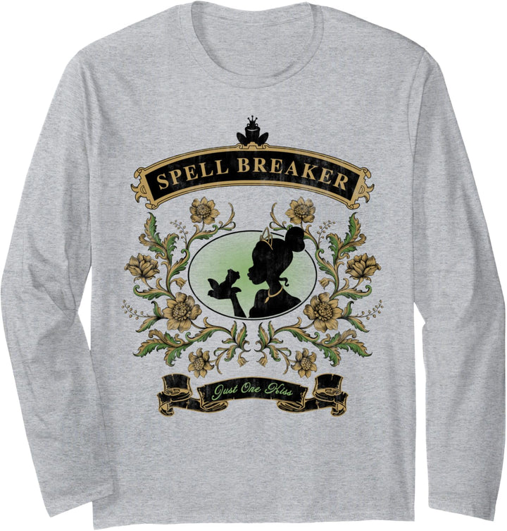 Disney Princess & The Frog Spell Breaker Floral Silhouette Langarmshirt