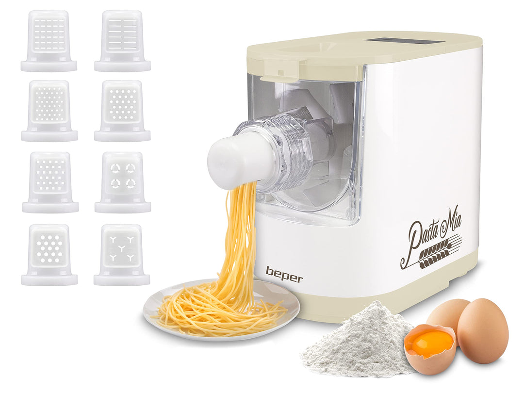 BEPER P102SBA500 Automatische Nudelmaschine, 200 W, ABS/PC/Pom, Weiss/Creme