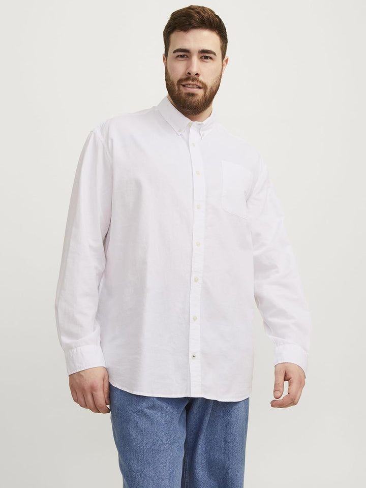 JACK & JONES Male Freizeithemd Slim Fit Freizeithemd XS Weiss, XS Weiß