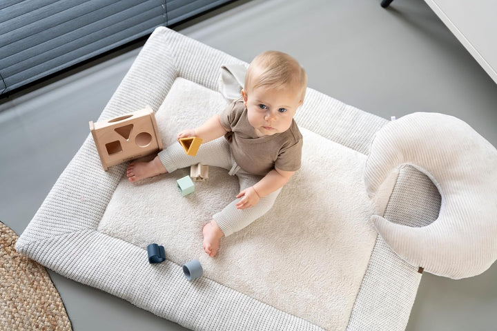 Baby's Only - Laufgittereinlage Hope - Gestrickte Krabbeldecke für Baby - Quadratischer laufstallein