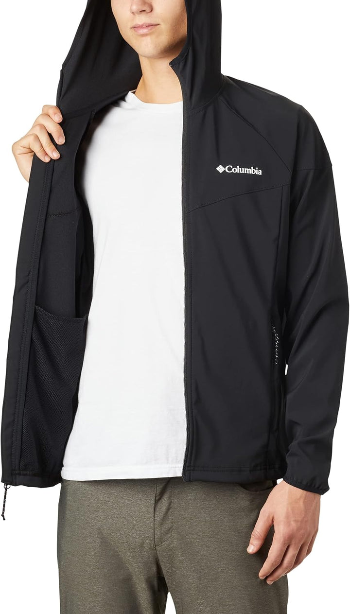 Columbia Herren Heather Canyon Softshell Kapuzenjacke XL Black 010, XL Black 010