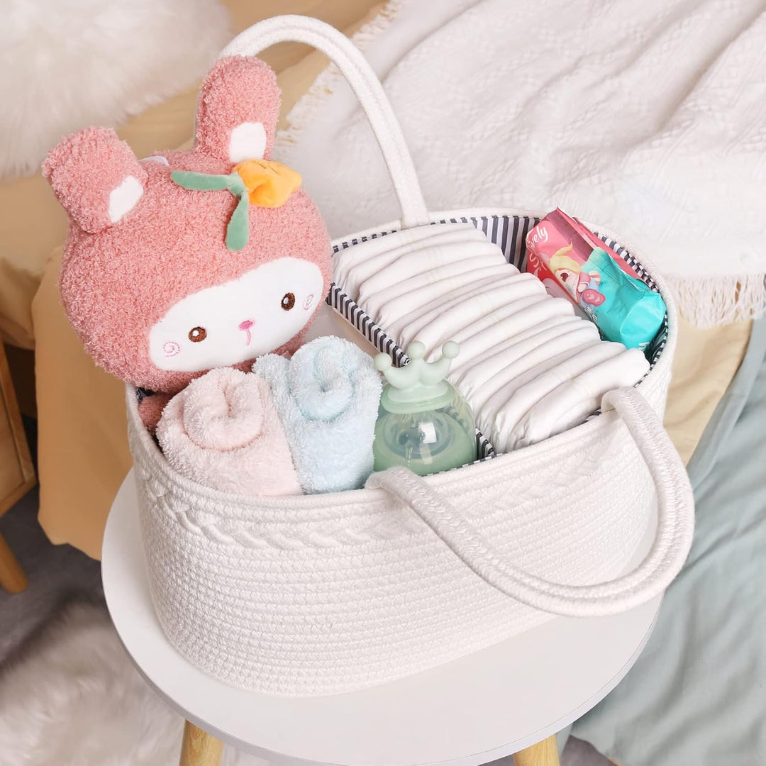 ABenkle Baby-Windelbehälter, Aufbewahrungsbehälter für Kinderzimmer und Auto-Organizer für Windeln u