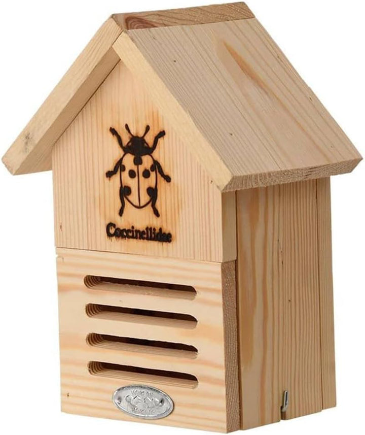 Esschert Design USA WA39 WA37 Marienkäferhaus-Silhouette FSC 100%, braun