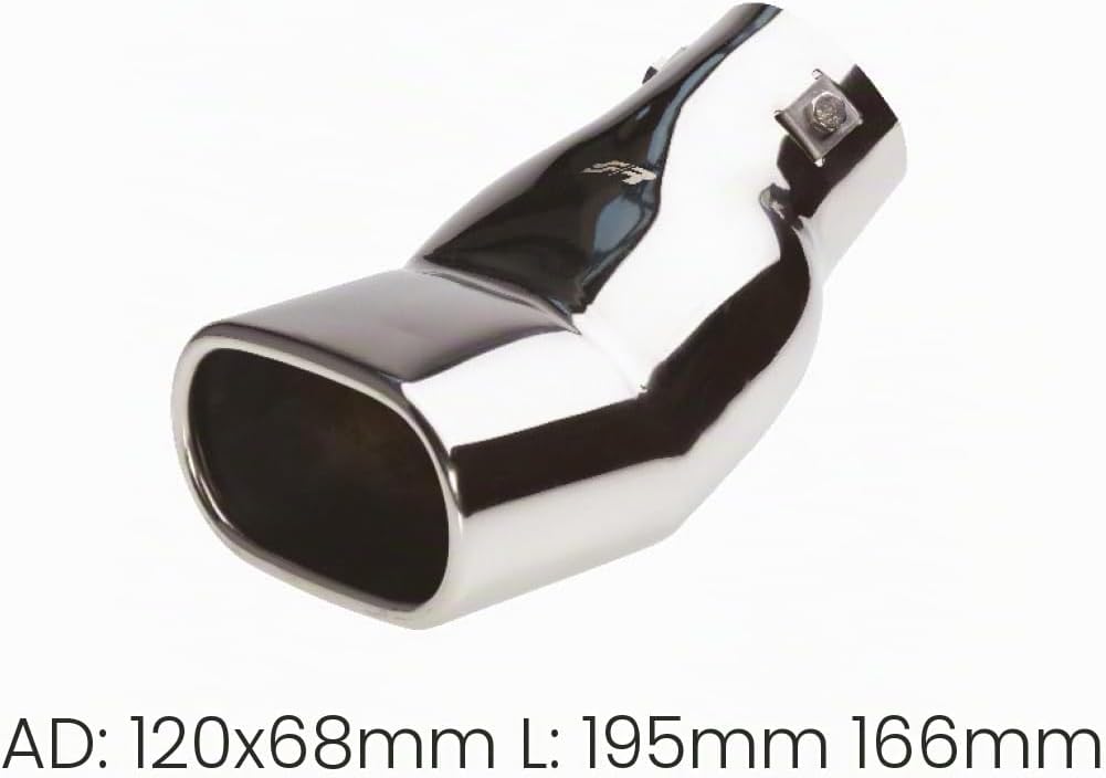 Simoni Racing TRX/62 Exhaust Tip Rectangular, INOX