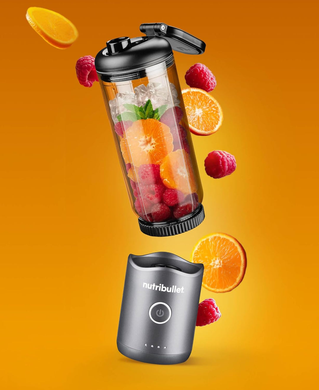 NutriBullet Flex 590 ml, Tragbarer Mixer mit Trinkdeckel, Abnehmbare Klingen, Wiederaufladbar mit US