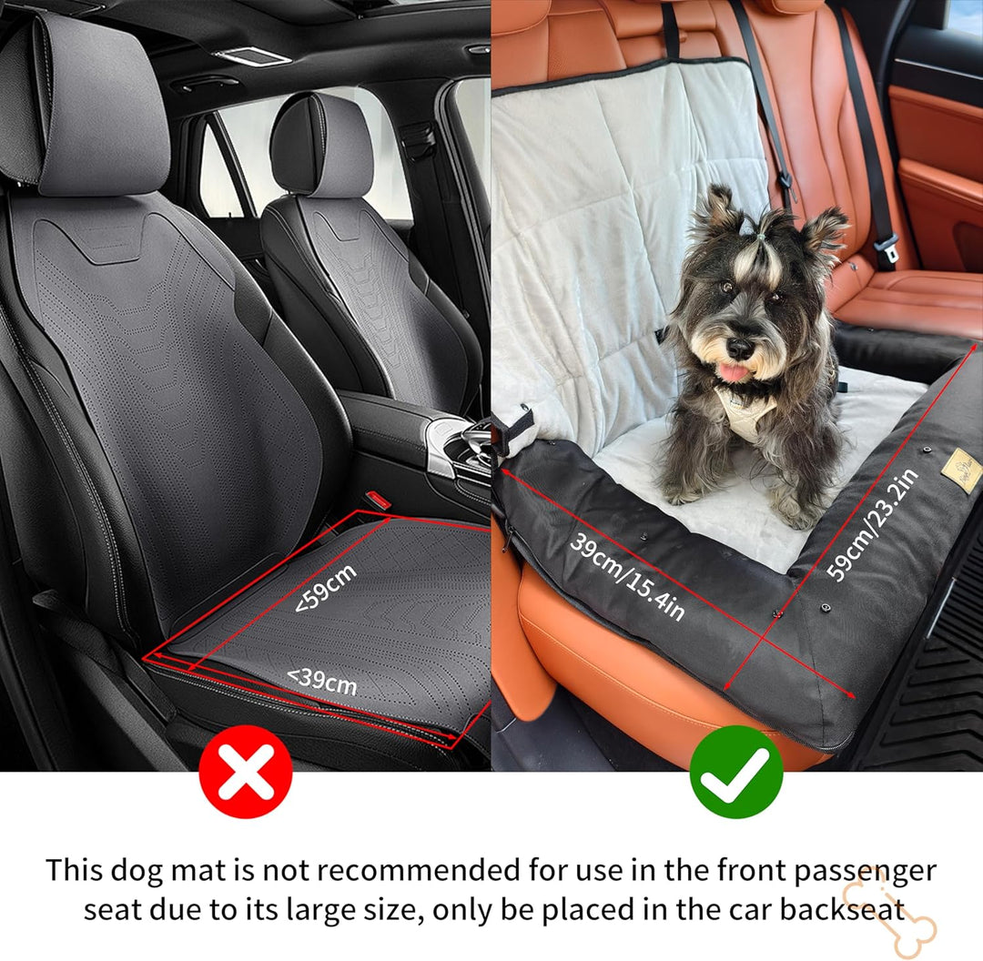 BingoPaw Hunde Autositz für grosse Hunde, 3-in-1 Verstärkter Autositz mit Befestigungsgurten, wasser