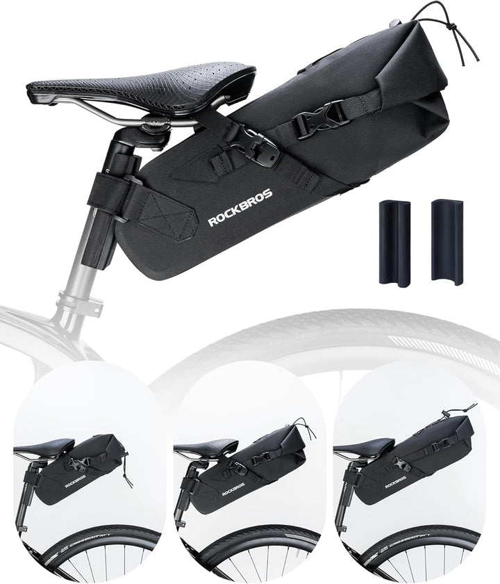 ROCKBROS Satteltasche Bikepacking 3-5L Fahrradtasche 100% Wasserdicht Tasche für Outdoor Radsport Mo