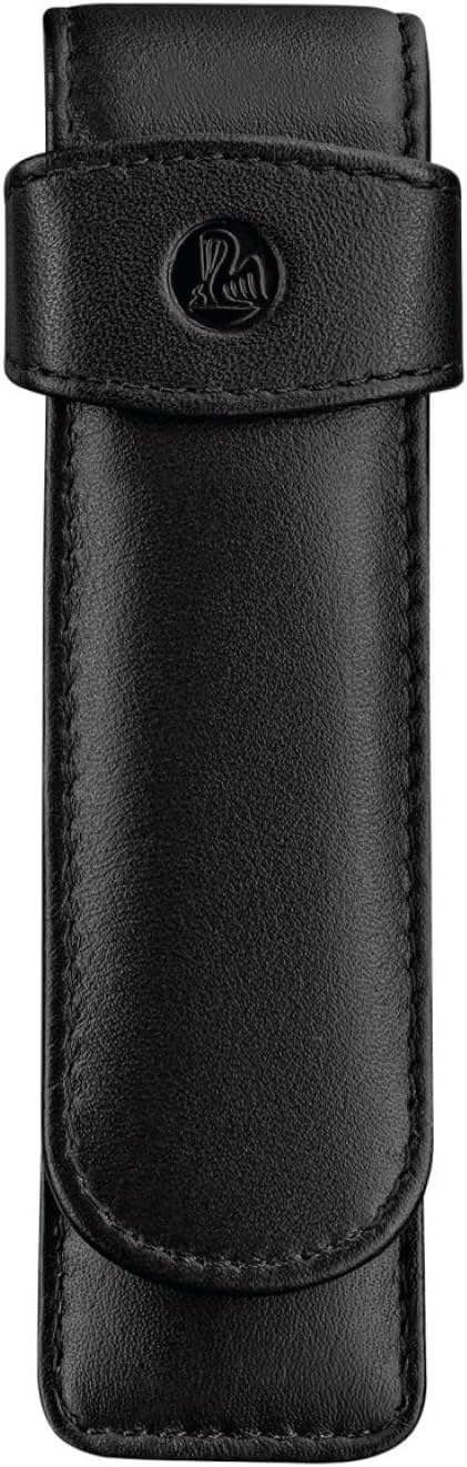 Pelikan 923417 Schreibgeräte-Etui Leder TG 21 Stiftablagen, 1 Stück TG21 Schwarz, TG21 Schwarz