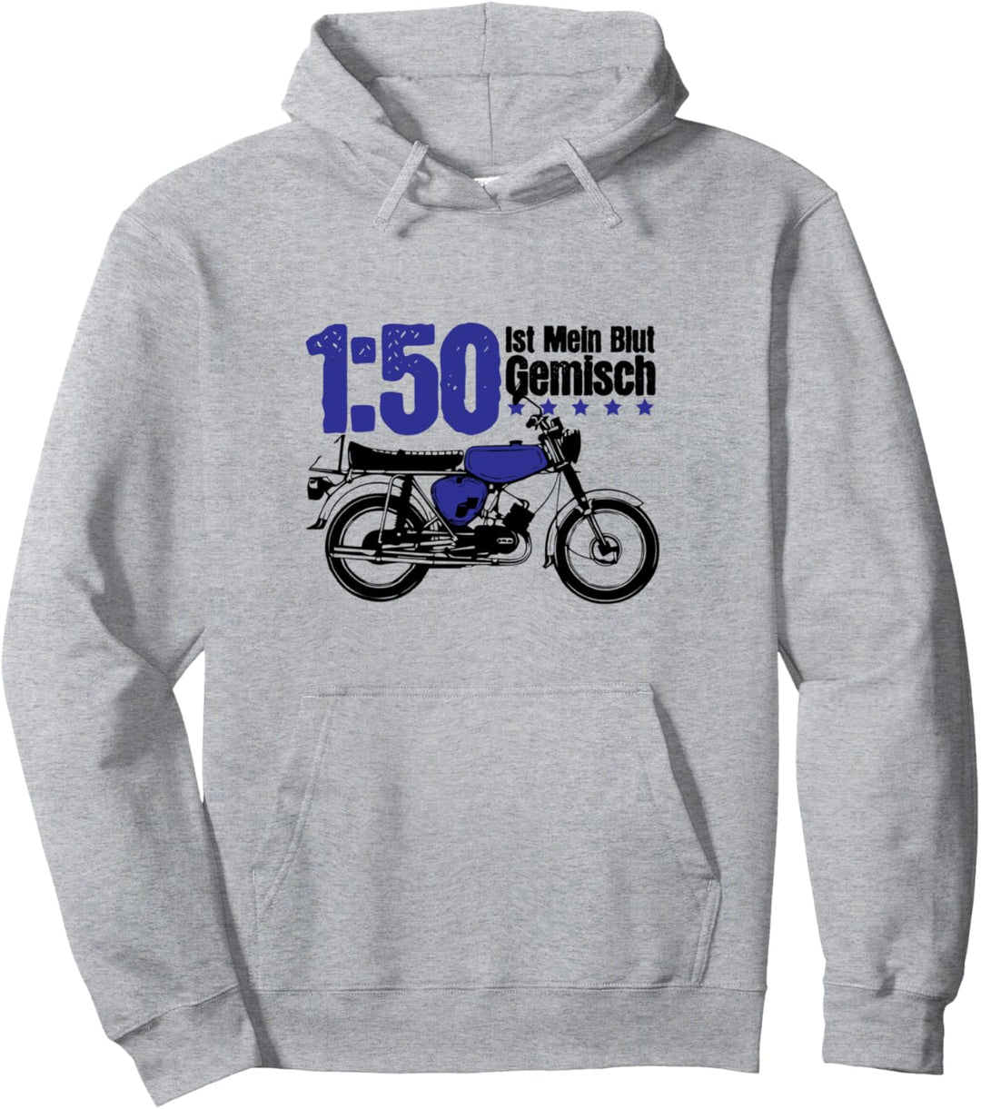 1:50 Benzin Öl Gemisch Retro Moped Simson S51 Pullover Hoodie