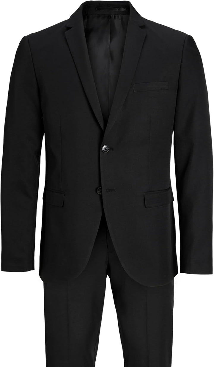 JACK & JONES Male Einreihiger Blazer und Hose JPRCOSTA Super Slim Fit Anzug 50 Black/Fit:super Slim
