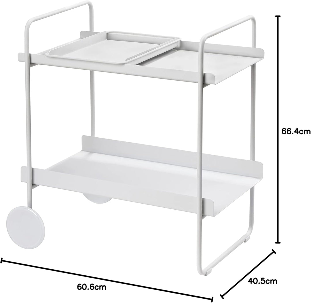 Zone Denmark A-Cocktail Trolley Barwagen, 60,6 x 40,5 x 66,4 cm, Soft Grey 60,6 x 40,5 x 66,4 cm Sof