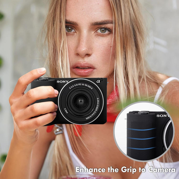 MUZIRI KINOKOO Weiche Silikonhülle, kompatibel mit Sony ZVE10 II/ZV-E10 II Digitalkamera, Schutzhüll