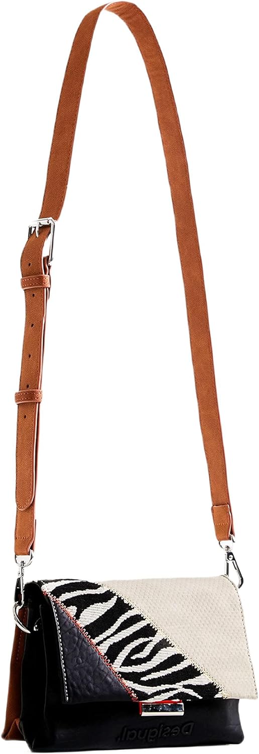 Desigual Damen Bols_Click Roda Across Body Bag, Brown, Einheitsgrösse EU