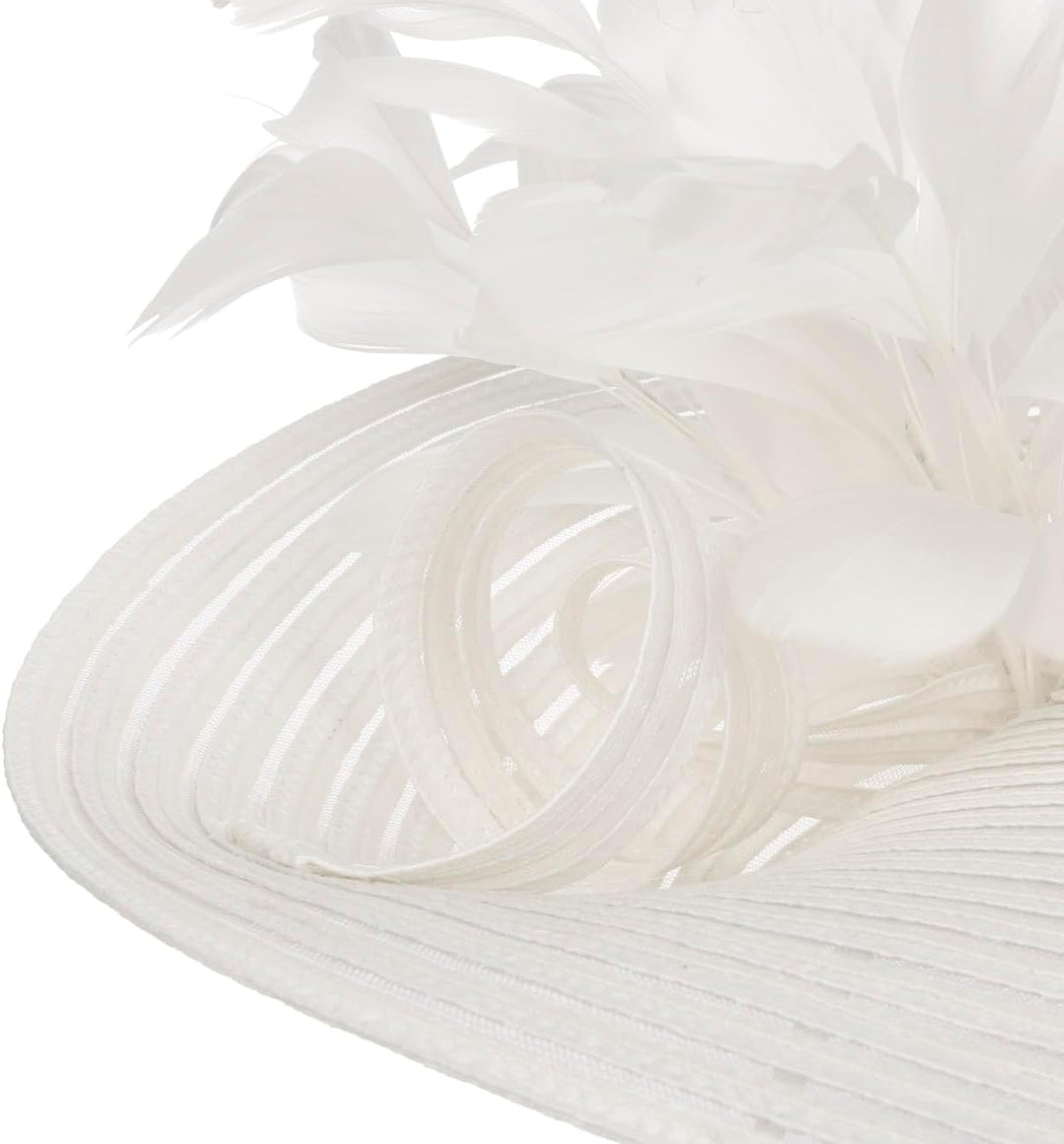 McBURN Dalenia Large Plate Fascinator Haarschmuck Kopfschmuck Damen - Made in Italy Frühling-Sommer