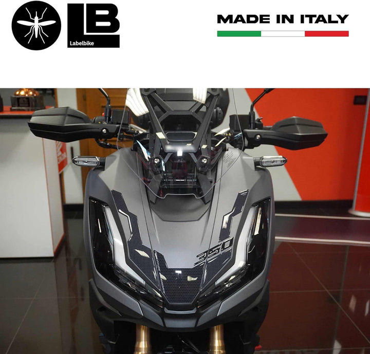labelbike - 3D Harz Scooter Vorderseiten Aufkleber kompatibel mit Honda ADV350 2022-2023 Vordere Sch