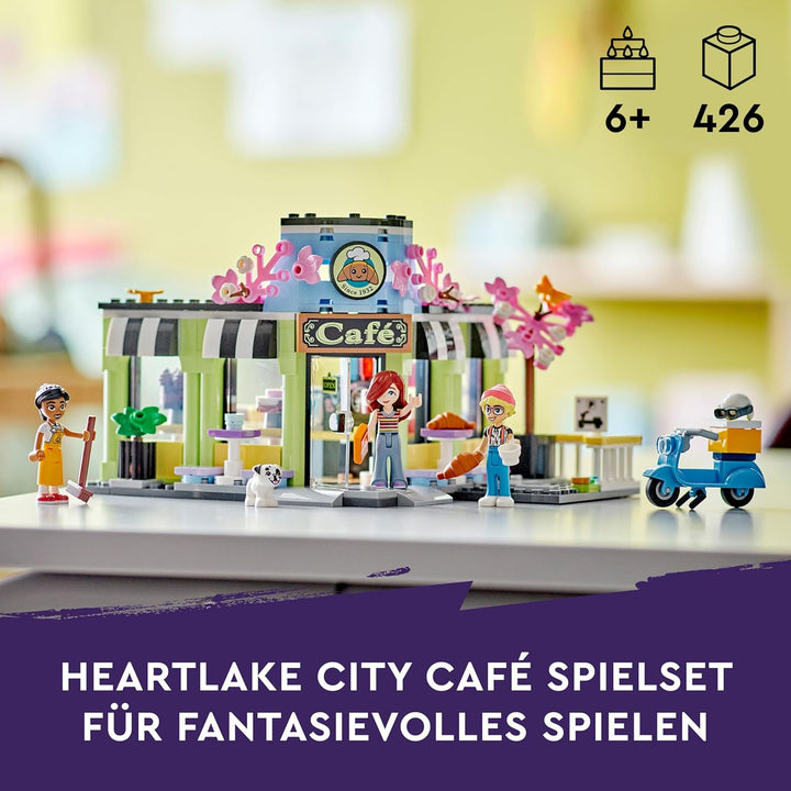 LEGO Friends Heartlake City Café, Kinderspielzeug, Spielzeug-Bäckerei, Geschenkidee für Mädchen und