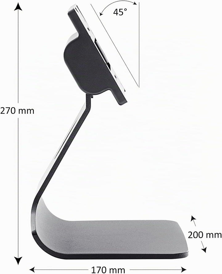 VSG24 Style Design Monitor Halterung, Vollmetall VESA 100x100 Tischhalterung, Bildschirm Standfuss P