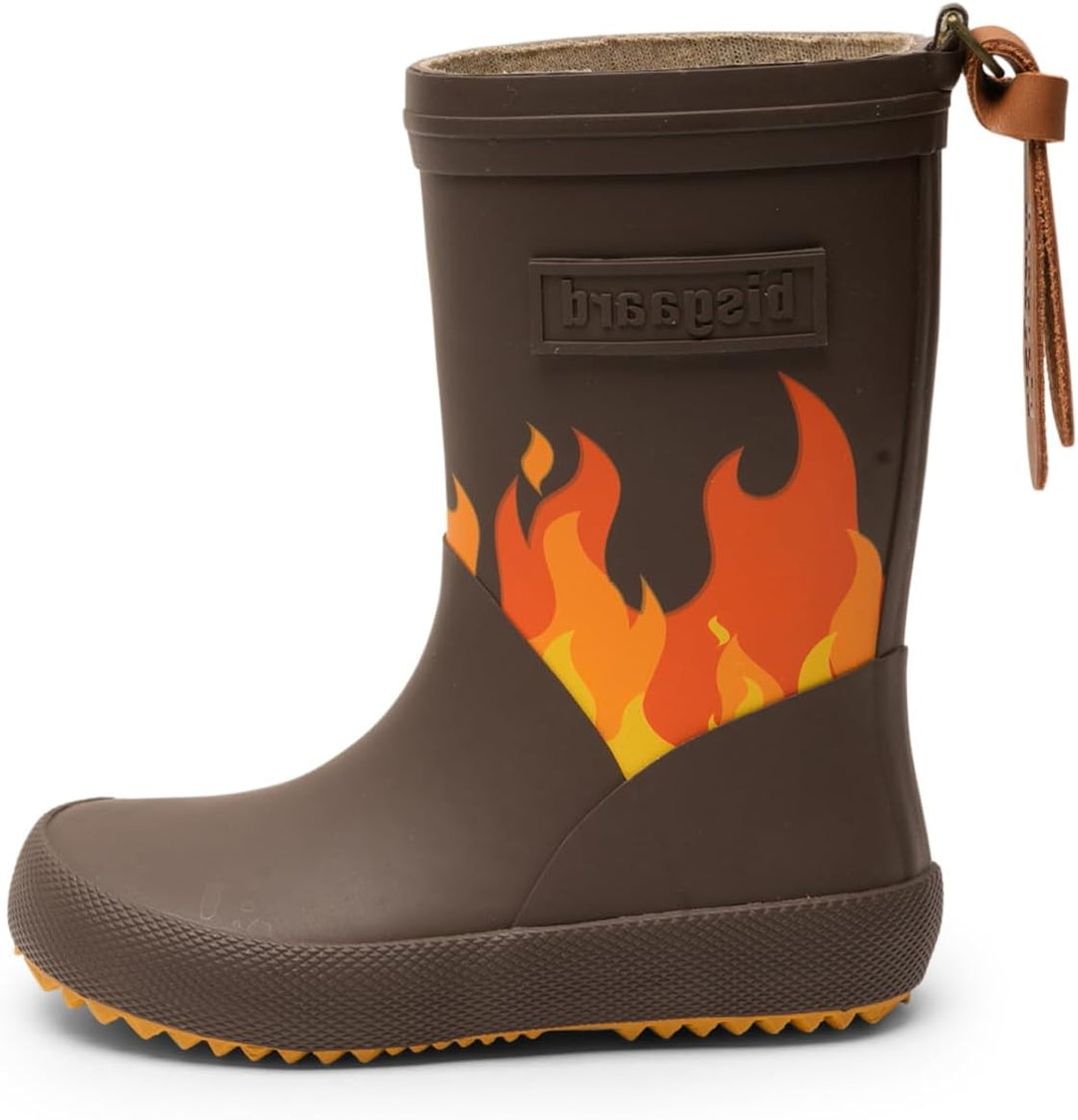 Bisgaard Unisex Kinder Bisgaard Fashion IiRain Boot 25 EU Brown Flames, 25 EU Brown Flames